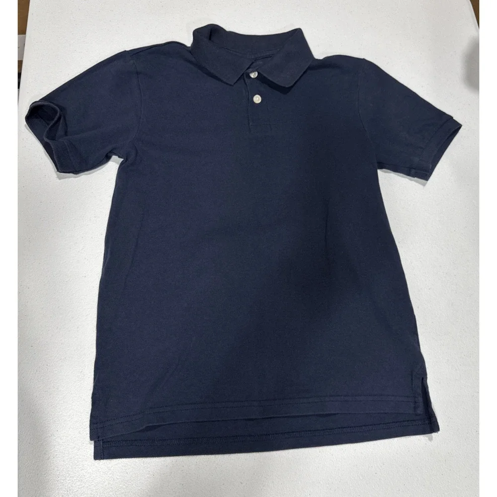 The Childrens Place School Uniform Short Sleeves Polo Shirts Yellow Blue L 10-12
